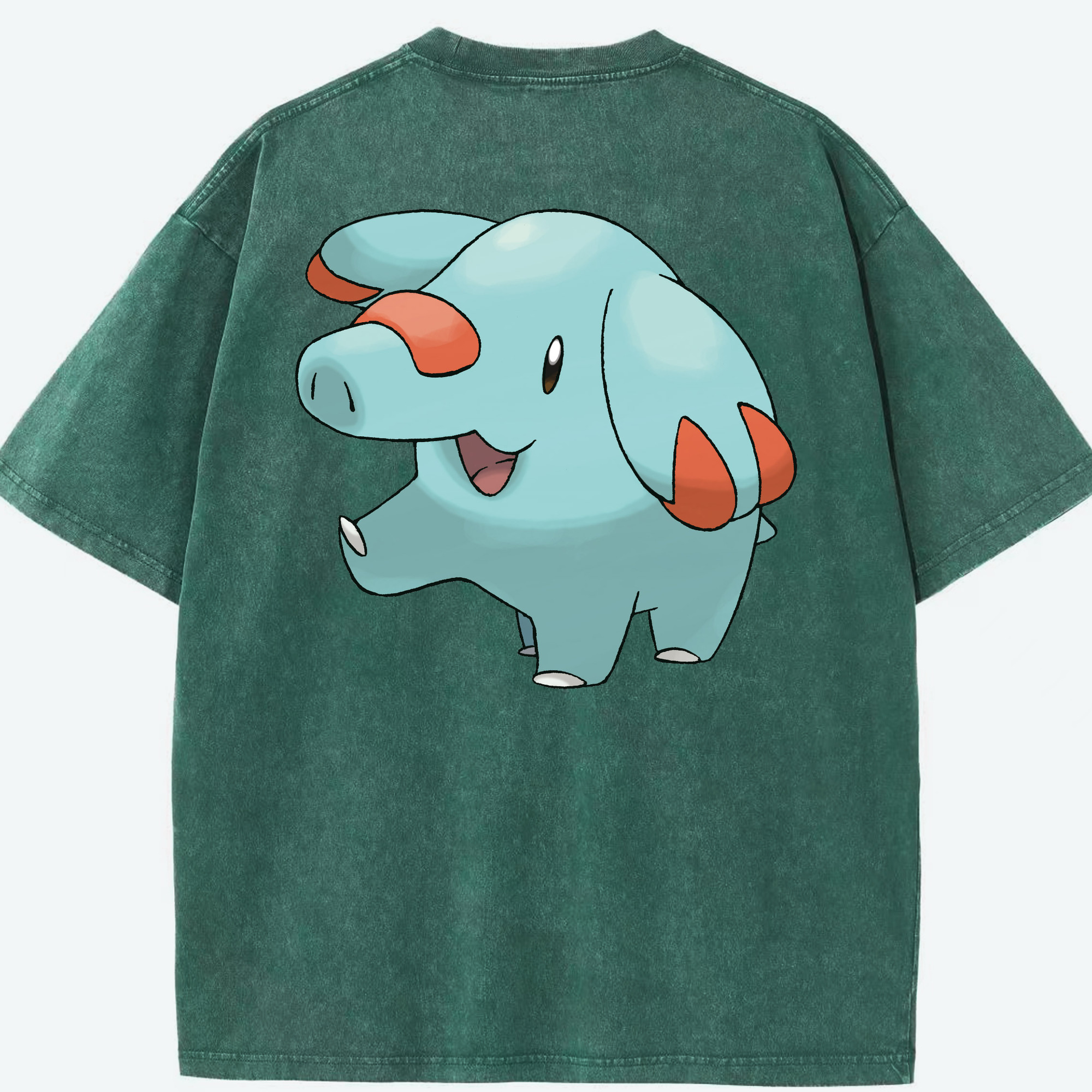 （画像用） ポケットモンスター Pokémon 綿100% ヴィンテージ風 半袖Tシャツ（背面プリント）